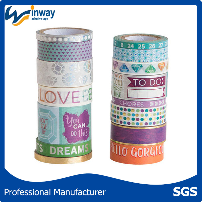 Hot selling High-Quality Colorful Custom Washi Tape