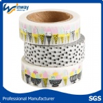 Wholesale manufactory custom print gold foil washi tape